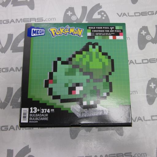 Mega Pokémon Pixel Art Bulbasaur 374 Bloques de construcción, Estilo Retro pixelado, decoración para coleccionistas - NUEVO