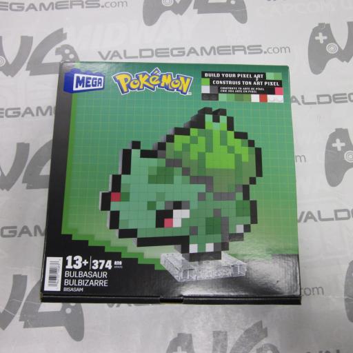 Mega Pokémon Pixel Art Bulbasaur 374 Bloques de construcción, Estilo Retro pixelado, decoración para coleccionistas - NUEVO [1]