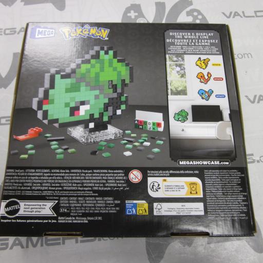 Mega Pokémon Pixel Art Bulbasaur 374 Bloques de construcción, Estilo Retro pixelado, decoración para coleccionistas - NUEVO [2]