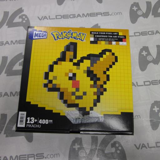 Mega Pokémon Pixel Art Pikachu 400 Bloques de construcción, Estilo Retro pixelado, decoración para coleccionistas - NUEVO