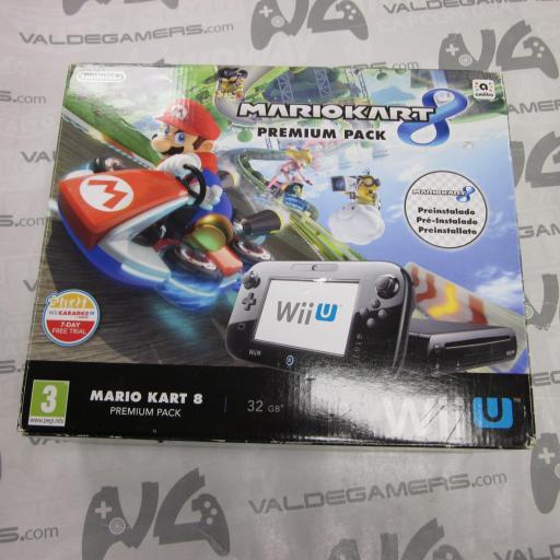 Wii U 32GB  caja mario kart Premium Negro *Sin Juego [0]