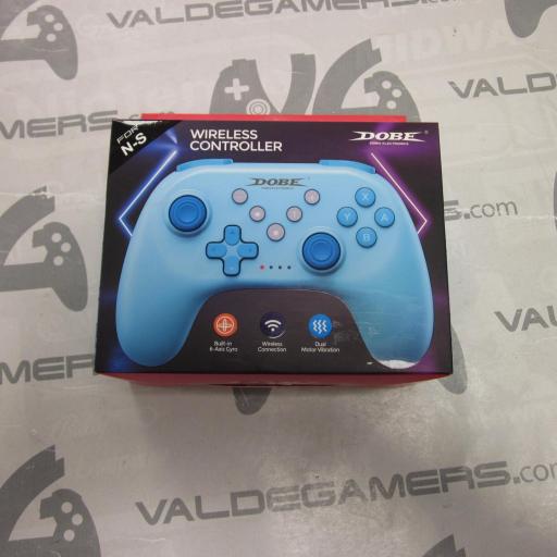Mando DOBE inalambrico  para Nintendo Switch  AZUL CELESTE FULL  - NUEVO [0]