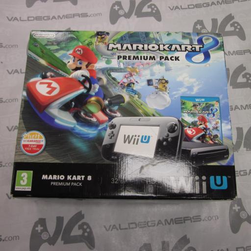 Wii U 32GB  caja mario kart Premium Negro *Sin Juego
