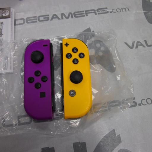 Pareja Joy-Con Nintendo Switch color amarillo y beregena - usado [3]