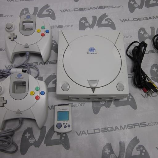 consola dreamcast + 2mandos + visual memory  [0]