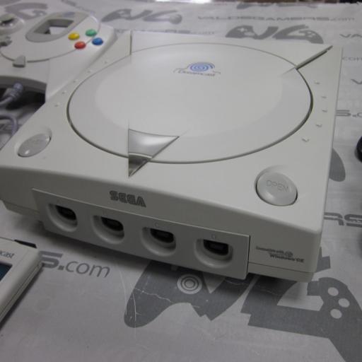 consola dreamcast + 2mandos + visual memory  [1]