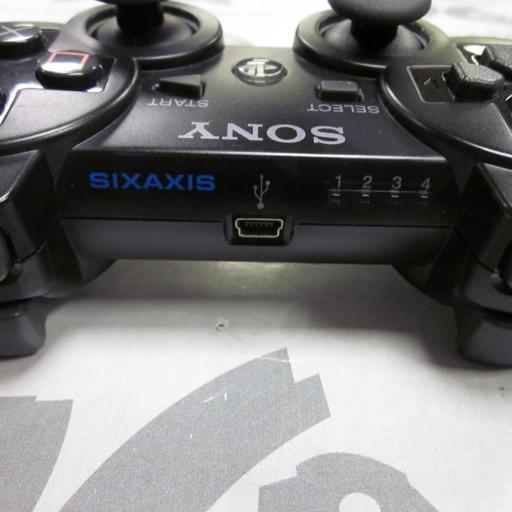 Mando seminuevo PS3 sixaxis original negro transparente [2]