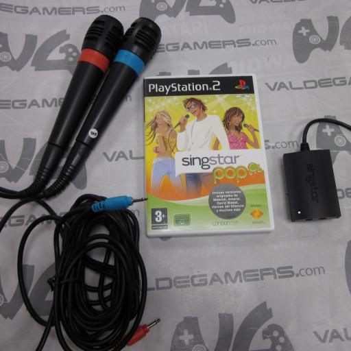 pack Microfonos USB Singstar Playstation + adaptador + juego [0]