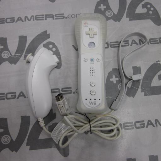  Mando Wii Wii/Wii U Official Remote Plus blanco + nunchuck