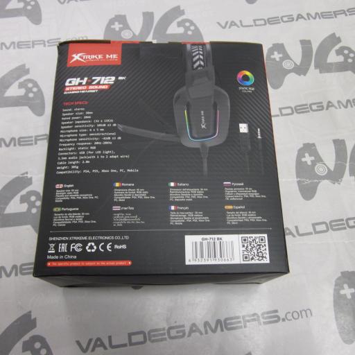 Auriculares Gaming Headset XTRIKE ME GH-712 negro  multiplataforma - NUEVO [1]