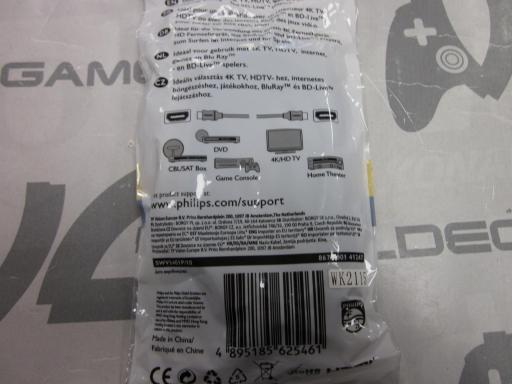 Cable hdmi philips 1.5m de alta velocidad con ethernet 4k  - NUEVO [1]