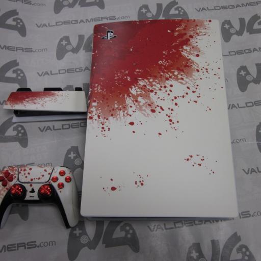 Consola Playstation 5 digital fat  + mando + base de carga + funda - usado [0]