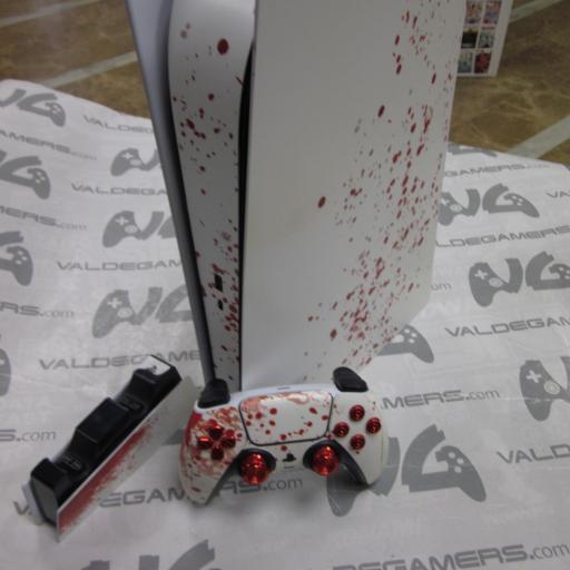 Consola Playstation 5 digital fat  + mando + base de carga + funda - usado [1]