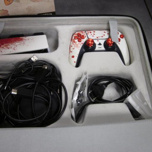 Consola Playstation 5 digital fat  + mando + base de carga + funda - usado [5]