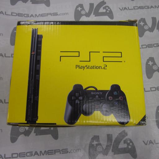 Playstation 2 slim en caja + mando original + memory