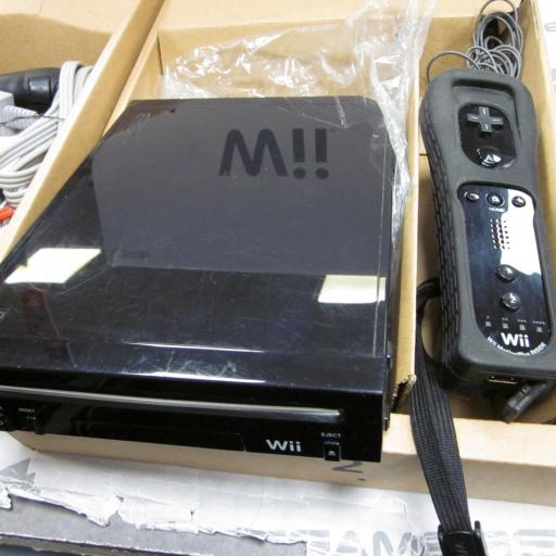Consola Wii  negra Pack mario kart + 1 mando + wii sports [3]