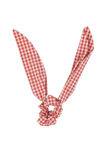 Piupiuchick,scrunchie | red & ecru checkered