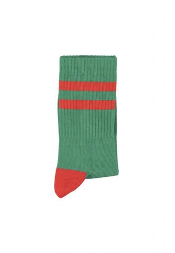 Piupiuchick,socks | green w/ red stripes [0]