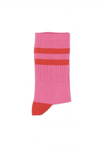 Piupiuchick,socks | pink w/ red stripes [1]