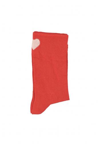 Piupiuchick,socks | red w/ ecru heart [1]