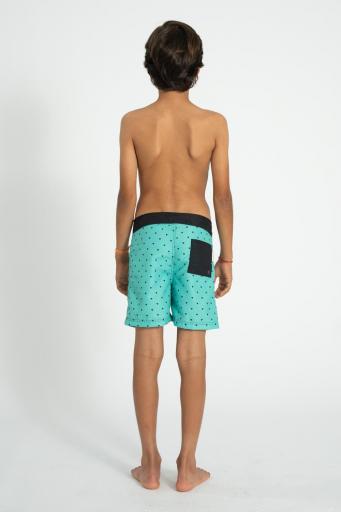 Piupiuchick,swim shorts | green w/ black hearts [2]
