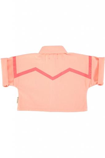 Piupiuchick,Short sleeves jacket | pink w/ pink geometric lines [1]