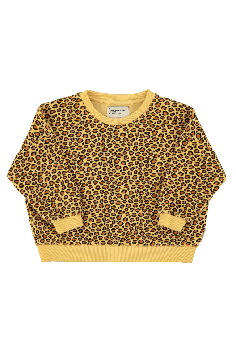 Piupiuchick,sweatshirt | mustard animal print