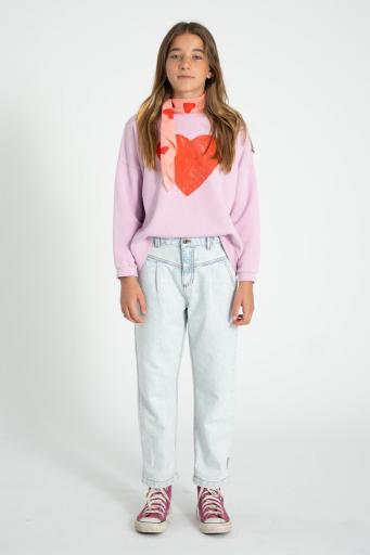 Piupiuchick,sweatshirt | lilac w/ red heart print [2]