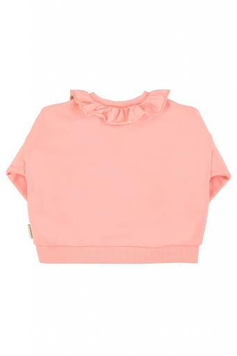 Piupiuchick,sweatshirt w/ collar | light pink w/ strawberry print [3]