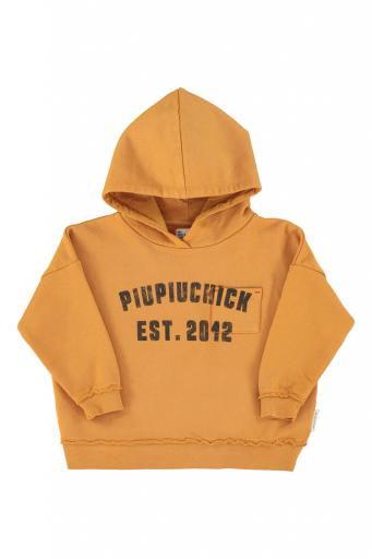 Piupiuchick,hoodie | camel w/  "piupiuchick" print