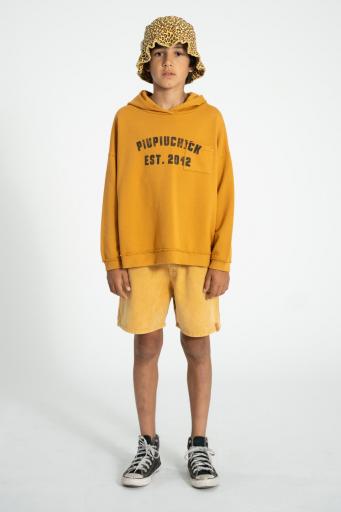 Piupiuchick,hoodie | camel w/  "piupiuchick" print [2]