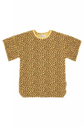 Piupiuchick,t-shirt dress | mustard  animal print