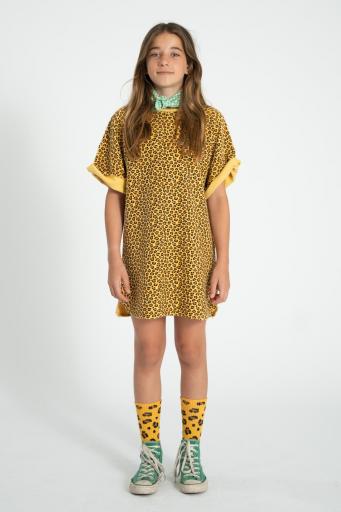 Piupiuchick,t-shirt dress | mustard  animal print [2]
