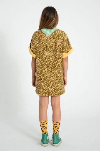 Piupiuchick,t-shirt dress | mustard  animal print [3]
