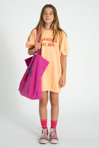 Piupiuchick,sweatshirt dress | peach "piupiuchick" print [2]