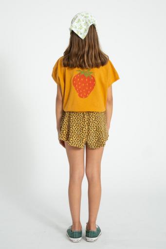 Piupiuchick,shorts | mustard animal print