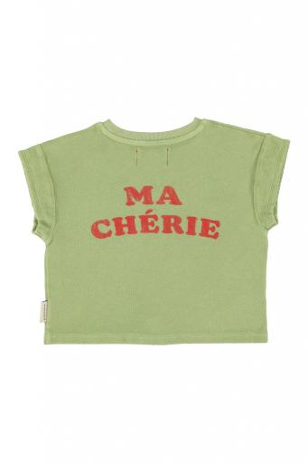 Piupiuchick,t'shirt | light olive w/ cherry print [1]