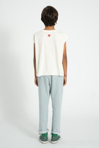 Piupiuchick,sleeveless t´shirt | ecru w/ apple print [2]