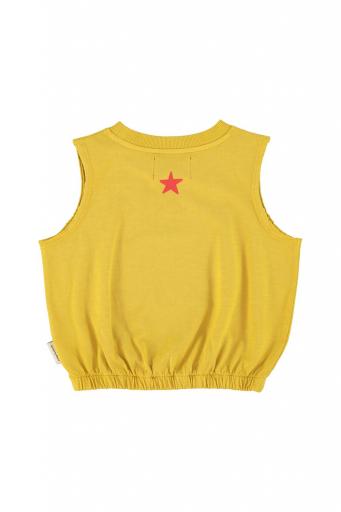 Piupiuchick,sleeveless top | mustard w/ apple print [1]