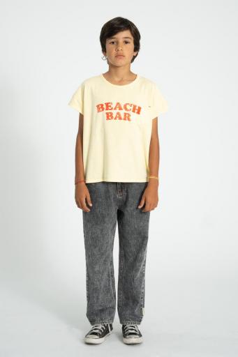 Piupiuchick,t'shirt | light yellow w/ "beach bar" print [1]