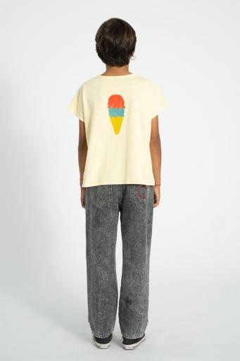 Piupiuchick,t'shirt | light yellow w/ "beach bar" print [2]