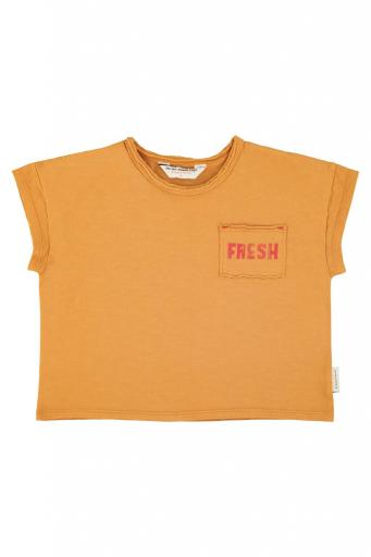 Piupiuchick,t'shirt | camel w/ strawberry print [0]