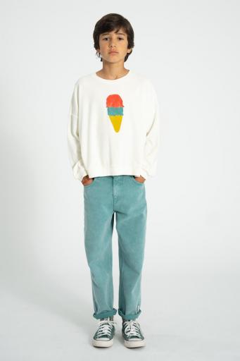 Piupiuchick,sweatshirt | ecru w/ ice cream print [3]