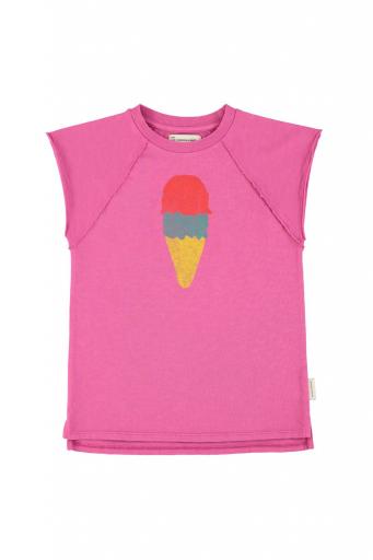 Piupiuchick,t-shirt dress | fuchsia w/ ice cream print