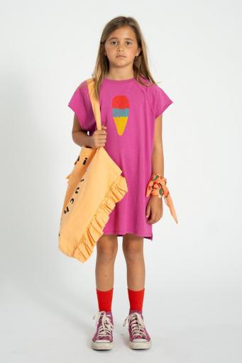Piupiuchick,t-shirt dress | fuchsia w/ ice cream print [2]