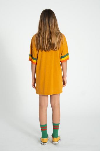 Piupiuchick,t-shirt dress | camel w/ multicolor stripes [3]