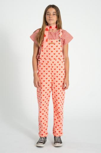 Piupiuchick,dungarees | pink w/ red hearts allover [0]