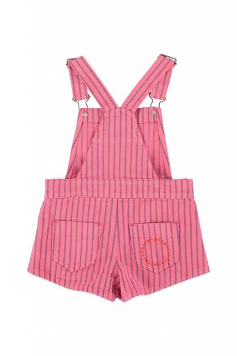 Piupiuchick,short dungarees | pink w/ indigo stripes [0]