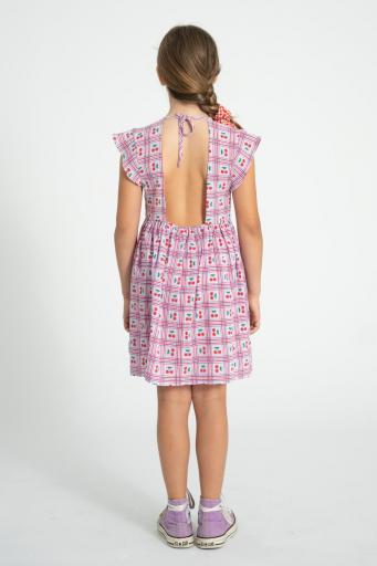 Piupiuchick, short dress | lilac w/ cherries allover [3]