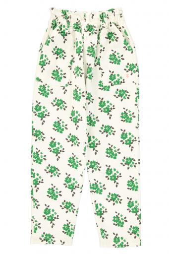 Sisters Department,Trousers |  Ecru w/ green flowers